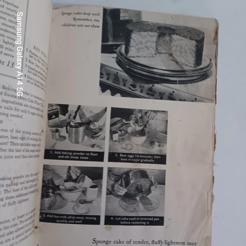 ALL ABOUT HOME BAKING Cookbook Vintage 1933 General Foods Depression Era